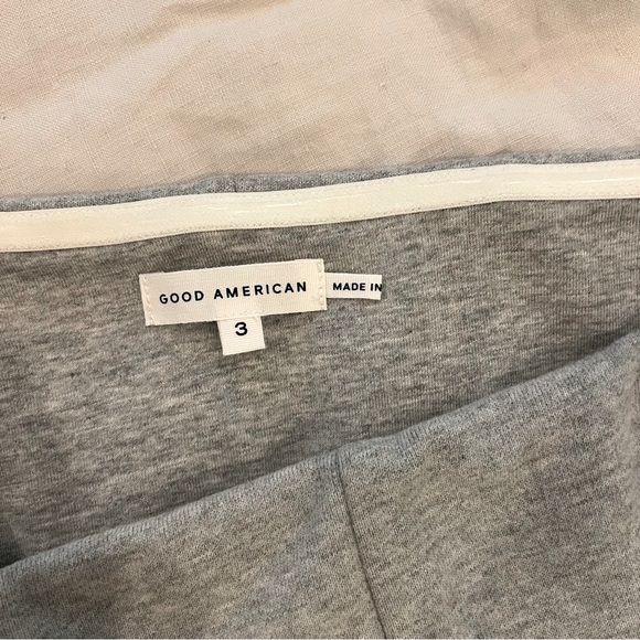 Good American Brushed Fleece Corset in Heather Grey - Picture 4 of 6